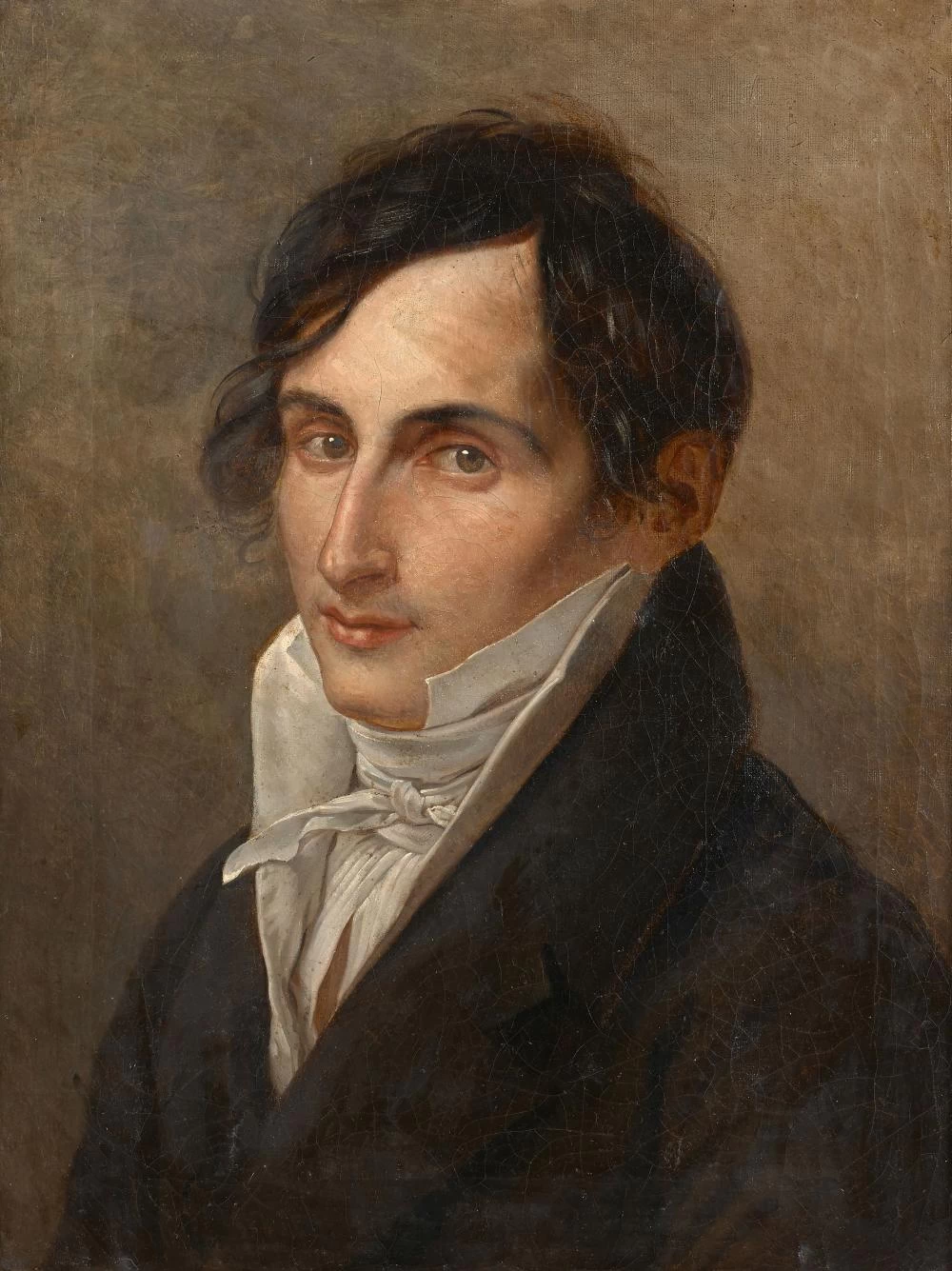 Jean - Baptiste Wicar, Ritratto di tre quarti di un uomo